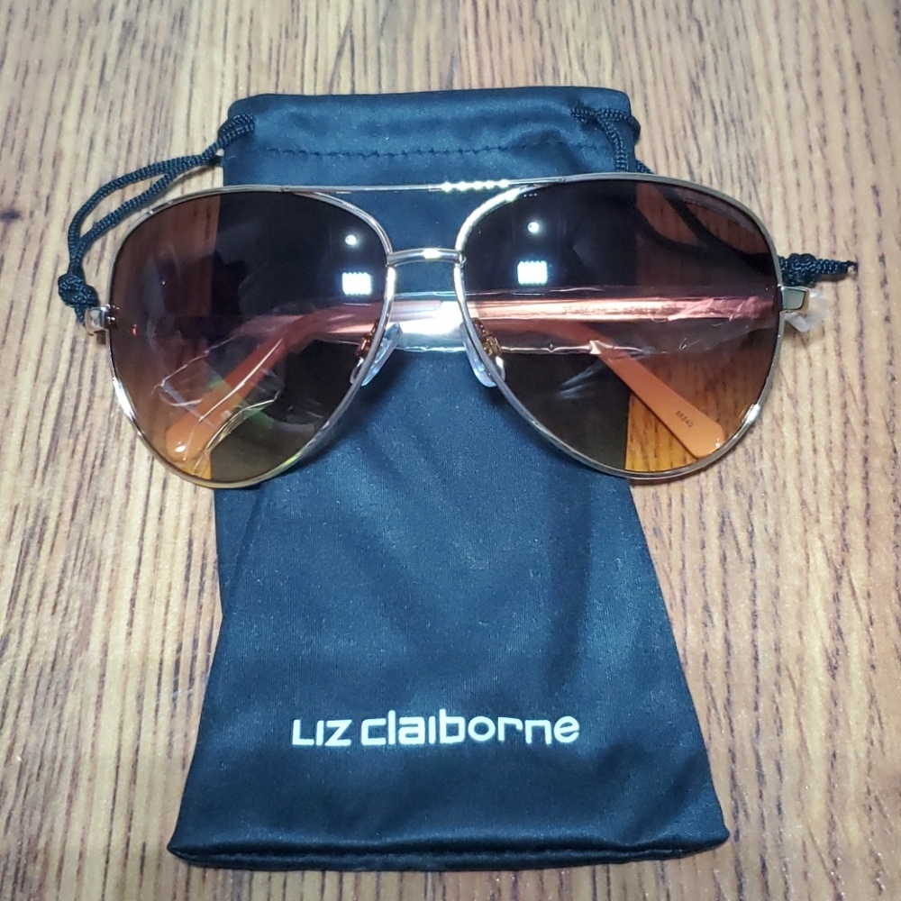 Liz Claiborne Rose Gold Sunglasses